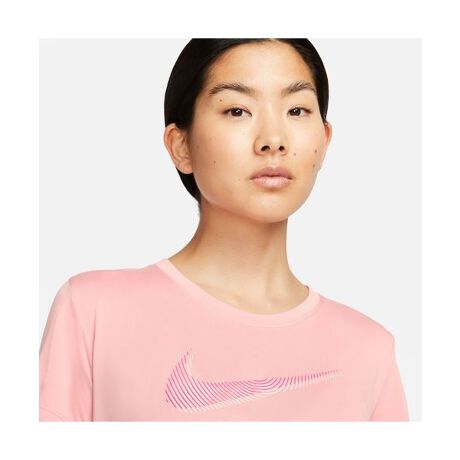 [^ԁF71320790]Nike Dri-FIT Swoosh<br ^>Women's Short-Sleeve Running Top<br ^>Whether youfre pounding the pavement or just cruising this top was designed to feel comfortable no matter how you choose to move. No need to check your eyes the double Swoosh graphic mimics movement to inspire you to keep going.<br ^><br ^>Nike Dri-FIT technology moves sweat away from your skin for quicker evaporation helping you stay dry and comfortable.<br ^>Side vents create extra give that helps you move freely.<br ^><br ^><b> More Details <^b><ul><li>100 Polyester<^li><li>Machine Wash<^li><li>Imported<^li><^ul>100 POLYESTER[J[iԁFFB4697-618