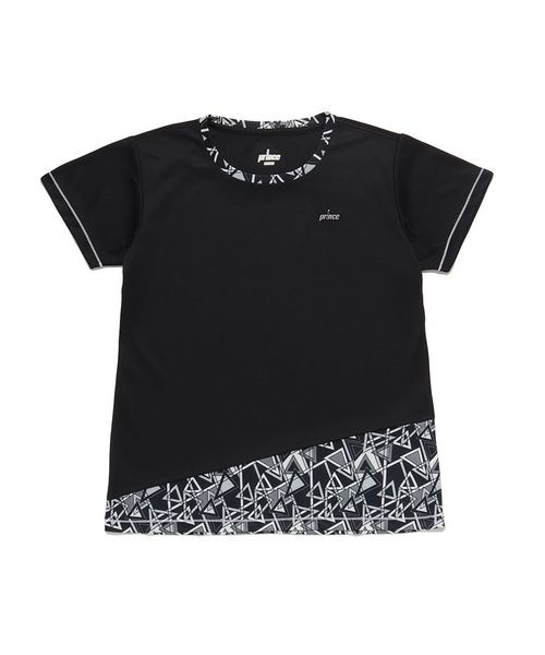 プリンス/半袖シャツ ゲームシャツ BLK L レディース テニスウェア(prince)マルイ 通販 BLK