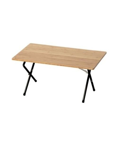 ｷｬﾝﾌﾟ ワンアクションテーブルロング竹 ブラック | スノーピーク