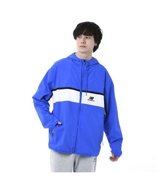 新品 ニューバランス ゴルフ ストレッチ 撥水 長袖 ジャケット 5 (L) 青 新品 ニューバランス ゴルフ ストレッチ 撥水 長袖 ジャケ メンズ