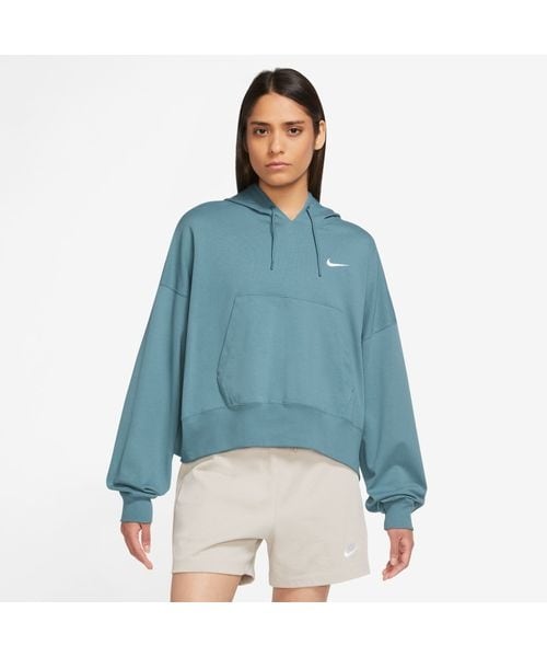 [}C]̑gbvX AS W NSW JRSY OS PO HOODIE/iCLiNIKEj NOISE AQUA^WHITE