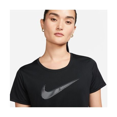 [^ԁF71320725]Nike Dri-FIT Swoosh<br ^>Womens Short-Sleeve Running Top<br ^>Whether youfre pounding the pavement or just cruising this top was designed to feel comfortable no matter how you choose to move. No need to check your eyes the double Swoosh graphic mimics movement to inspire you to keep going.<br ^><br ^>Nike Dri-FIT technology moves sweat away from your skin for quicker evaporation helping you stay dry and comfortable.<br ^>Side vents create extra give that helps you move freely.<br ^><br ^><b> More Details <^b><ul><li>100 Polyester<^li><li>Machine Wash<^li><li>Imported<^li><^ul>100 POLYESTER gbvX[J[iԁFFB4697-010