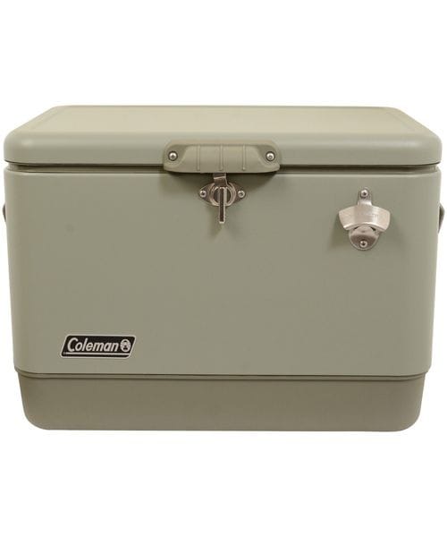 新品 コールマン  スチールベルトクーラー セージ コールマン クーラーボックス 54QT スチールベルトクーラー（セージ）の通販｜キャンプ用品の