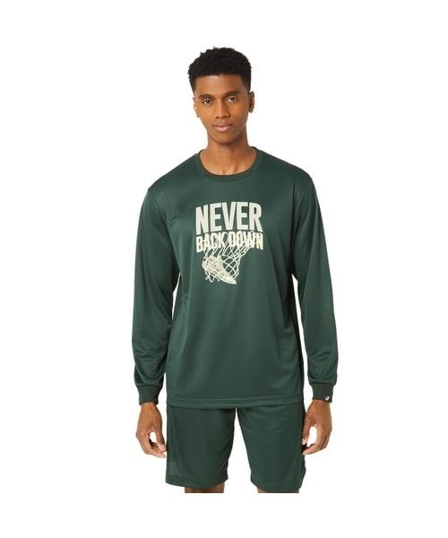 プリント長袖Tシャツ フロスト加工プリント長袖Tシャツ （Tシャツ）｜Purple&Yellow