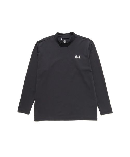 [}C]nClbN UA TRICOT LONG SLEEVE MOCK NECK SHIRT/A_[A[}[iUNDER ARMOUR j Black ^ ^ Metallic