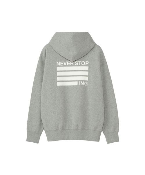 スウェット・パーカー NEVER STOP ING Hoodie (ネバーストップ ING