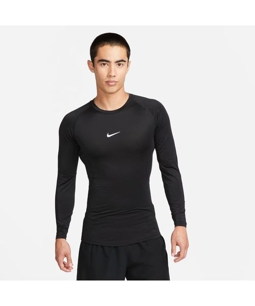 [�}���C]�����Y�A�p���� �i�C�L NP DF L/S �^�C�g �g�b�v/�i�C�L�iNIKE�j BLACK/WHITE