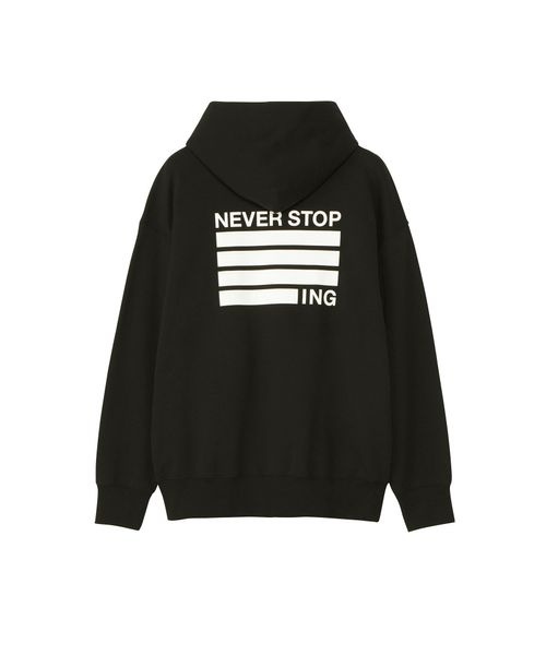 スウェット・パーカー NEVER STOP ING Hoodie (ネバーストップ ING