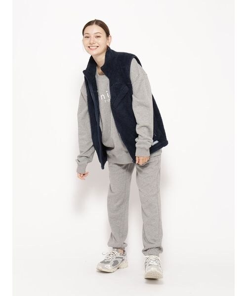フリース・ニット 防風ボアフリース スタンドカラーベストUNISEX