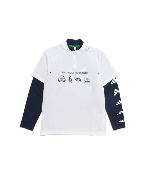 ハイネック モックネック レイヤード EPW グラフィック 長袖