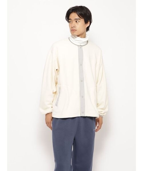 フリース・ニット マイクロフリース ノーカラージャケットUNISEX