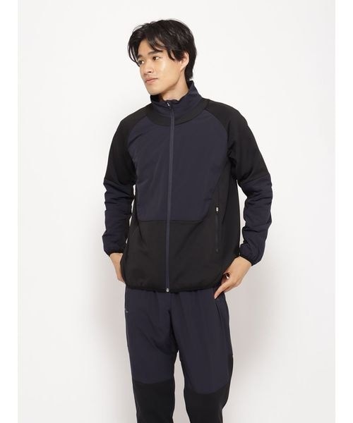 ウインドブレーカー HYBRID 中綿／ジャージ スタンドカラージャケット