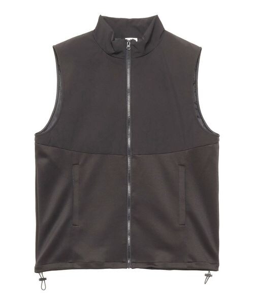 ベスト エステルタフタ中綿ハイブリッド スタンドカラーベストMENS