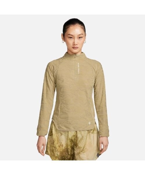 【極美品】ナイキ　トレイル　ロンT 長袖　レイヤー　　　 フーディ　登山 ロングスリーブTシャツ ナイキ ウィメンズ トレイル DF ミッド