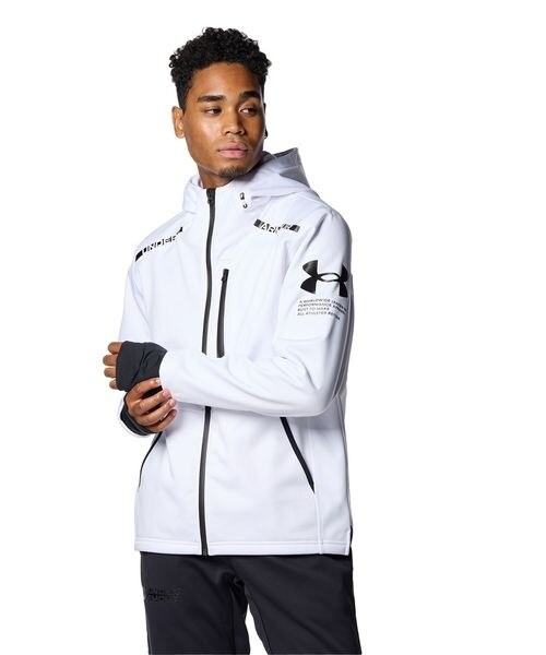 Amazon | [アンダーアーマー] UA ARMOUR KNIT HYBRID FZ Black