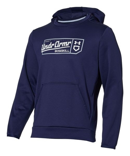 [}C]EH[AbvEFA UA BASEBALL GRAPHIC HOODIE/A_[A[}[iUNDER ARMOUR j MDN^MDN^WHT