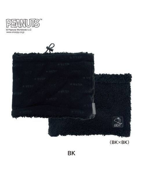 [}C]lbNEH[}[ PEANUTS COLLABORATION NECK WARMER/̑̃uhiotherj BK
