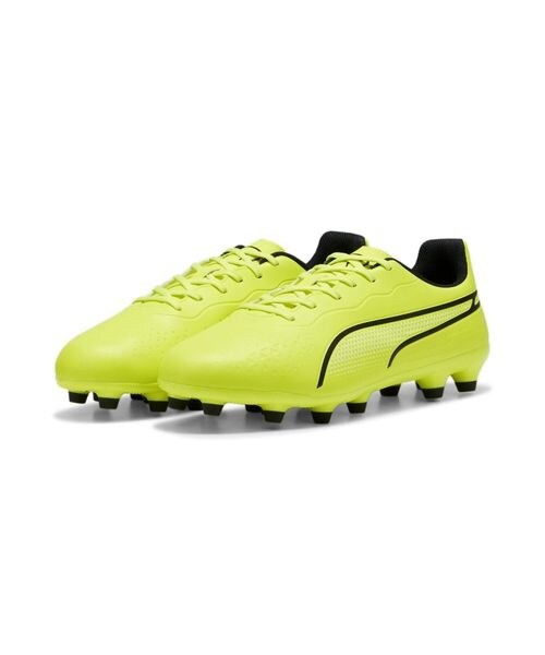 Puma King サッカーシューズ ホワイト/イエロー