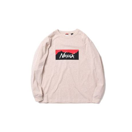 長袖Tシャツ（ロンT） ECO HYBRID BOX LOGO L／S TEE (エコハイブリッドボ ナンガ(NANGA) マルイウェブチャネル