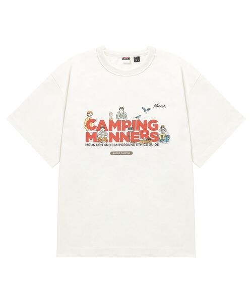 最適な価格 Tシャツ ECO ナンガ | TEE BUBBLES SOAP MANNERS CAMPING HYBRID 服&ファッション小物