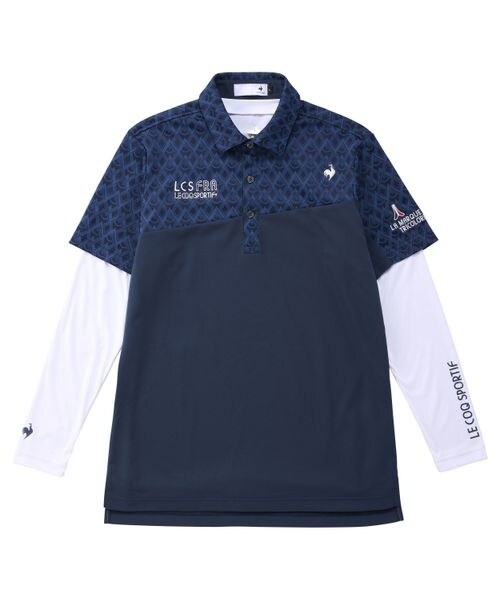 新品タグ付き　le coq sportif ゴルフ インナー付きポロシャツ 3L シャツ・ポロシャツ インナー付き半袖シャツ | ルコック