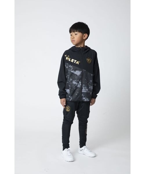 アスレタ ATHLETA FCA ストレッチウィンドジャケット Oサイズ 黒 アスレタ ATHLETA FCA ストレッチウィンドジャケット （BLK MIX