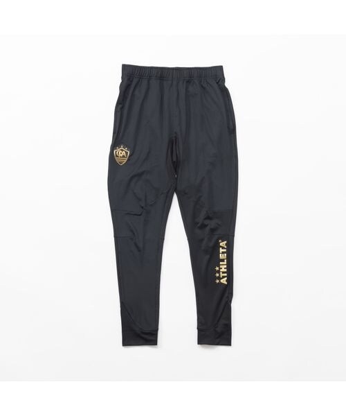 ATHLETA アスレタ 別注 グリッド起毛TRシャツ(ブラック×グリーン