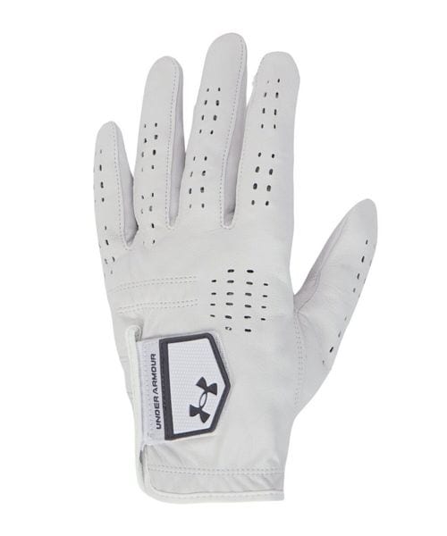 [}C]p UA Tour Golf Glove/A_[A[}[iUNDER ARMOUR j White ^ Castlerock ^