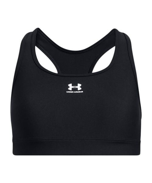 [}C]̑gh[EFA UA HEATGEAR ARMOUR RACERBACK BRA MID SU/A_[A[}[iUNDER ARMOUR j Black ^ ^ White