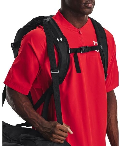 [}C]fCpbN UA UTILITY BASEBALL BP PRINT/A_[A[}[iUNDER ARMOUR j Black ^ ^ White