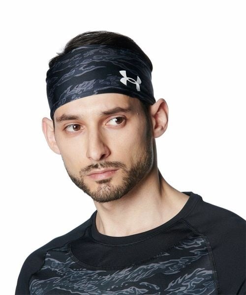 [}C]g[jOANZT[ UA BASEBALL NOVELTY HEADBAND/A_[A[}[iUNDER ARMOUR j Black ^ ^ White