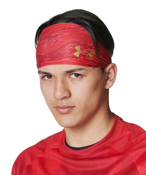 [}C]g[jOANZT[ UA BASEBALL NOVELTY HEADBAND/A_[A[}[iUNDER ARMOUR j Red ^ ^ Gold