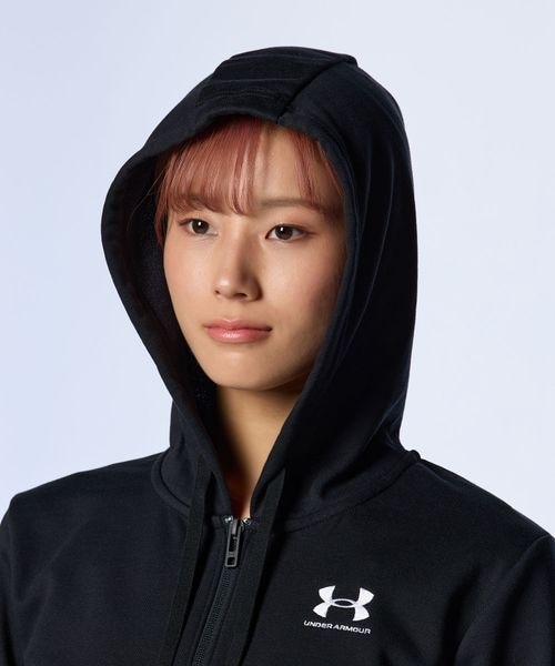 [}C]XEFbgEp[J[ UA ESHORT SLEEVE T-SHIRTENTIAL TERRY FU/A_[A[}[iUNDER ARMOUR j Black ^ ^ White