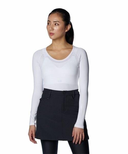 [}C]XEFbgEp[J[ F24 UA W HG Comp LS Crew/A_[A[}[iUNDER ARMOUR j White ^ ^ Halo Gray