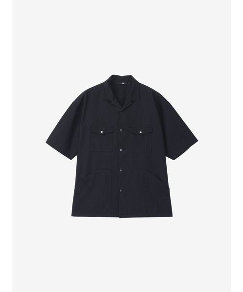 ノースフェイス L ショートスリーブ マラパイヒル シャツ 半袖 ブラック THE NORTH FACE S/S Malapai Hill Shirt/ショートスリーブマラ