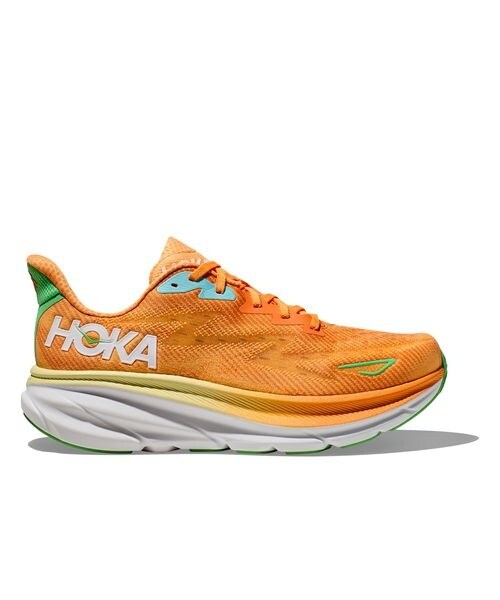 美品✨️HOKA ONEONE クリフトン9 ライトブルー／オレンジ　24 Amazon | ホカ（HOKA） ランニングシューズ Clifton 9