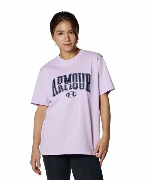 [}C]TVc UA HW OVERSIZE GRAPHIC SHORT SLEEVE T-SHIRT/A_[A[}[iUNDER ARMOUR j Purple Ace ^ ^