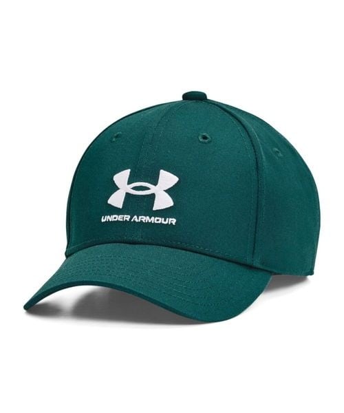 [}C]Lbv UA BRANDED LOCKUP ADJUSTABLE CAP/A_[A[}[iUNDER ARMOUR j Hydro Teal ^ ^ Whit