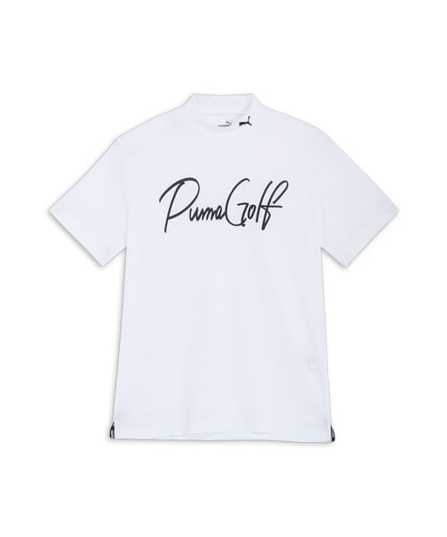 ハイネック ゴルフ ストレッチカノコPGロゴモックネックS／S