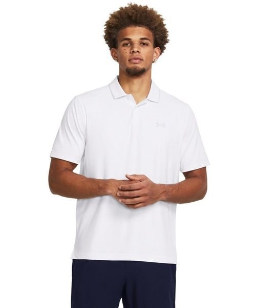 [}C]VcE|Vc UA Iso-Chill Polo/A_[A[}[iUNDER ARMOUR j White ^ ^ Halo Gray