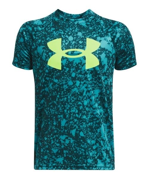 [}C]TVc UA TECH BIG LOGO PRINTED SHORT SLEEVE T-SHIRT/A_[A[}[iUNDER ARMOUR j Hydro Teal ^ ^ High