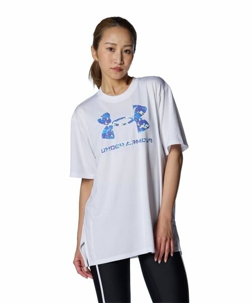 売れ筋商品|||アンダーアーマー Tシャツ レディース トップス RIVAL - Basic T-shirt - mod gray light heather/black/white Tシャツ - UNDER ARMOUR (アンダーアーマー) : レディース