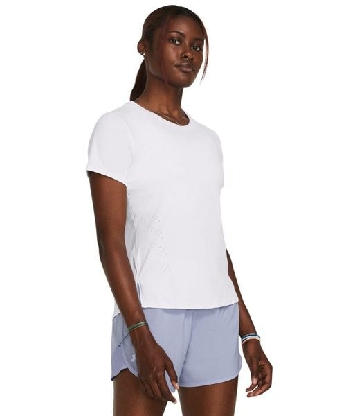 [}C]V[gX[uTVc UA Laser SS/A_[A[}[iUNDER ARMOUR j White ^ ^ Reflectiv