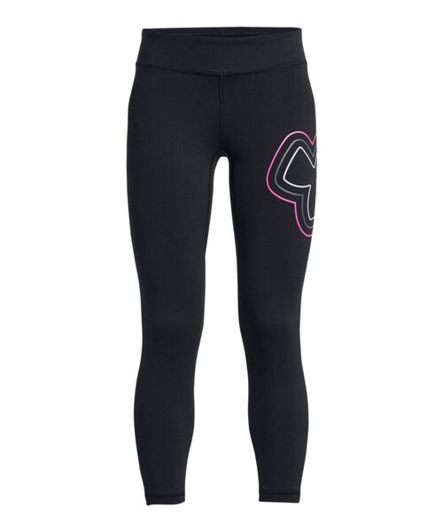 [}C]Xpbc UA Motion Branded Ankle Leggings/A_[A[}[iUNDER ARMOUR j Black ^ Rebel Pink ^