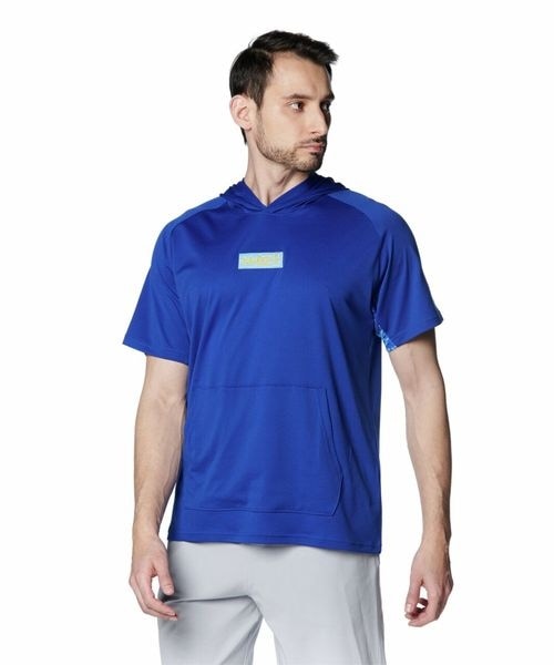 [}C]EH[AbvEFA UA Tech Short Sleeve Hoodie/A_[A[}[iUNDER ARMOUR j Team Royal ^ ^ Taxi
