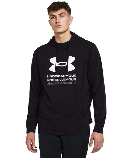 [}C]XEFbgEp[J[ UA Rival Terry Graphic Hood/A_[A[}[iUNDER ARMOUR j Black ^ ^ Castleroc