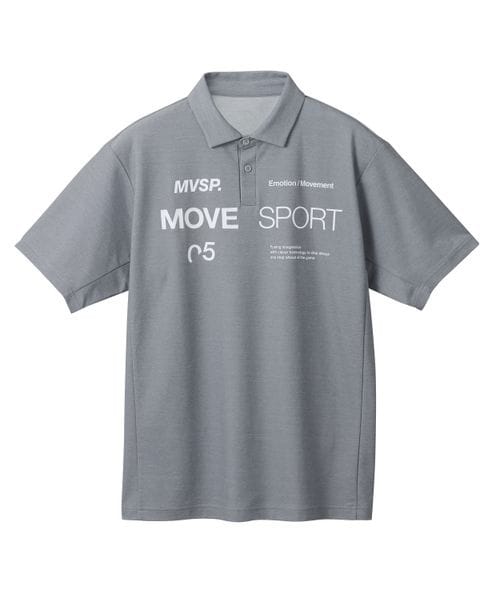 DESCENTE デサント SUNSCREEN ミニ鹿の子 バックロゴ POLO ネイビー XA