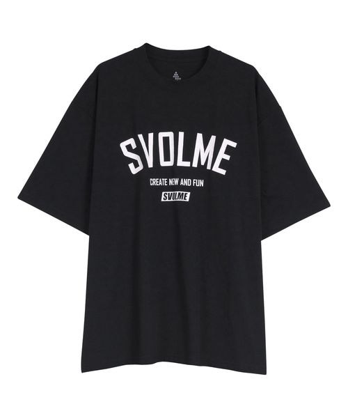 ショートスリーブTシャツロゴドットメッシュランシャツ