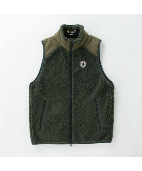 その他のブランド（other）/その他バイクウェア キルティングボアベスト　オリーブ その他バイクウェア キルティングボアベスト オリーブ | その他の