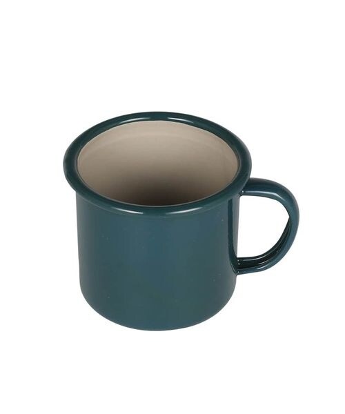 [EL[ȆObY ENAMELED MUG GREEN D